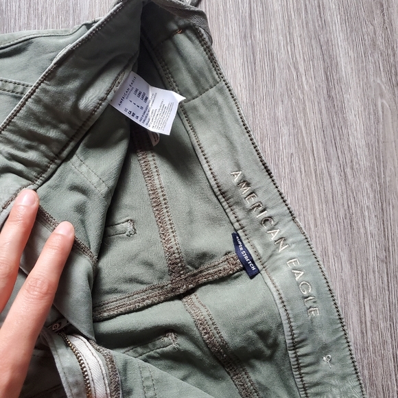 Green Army Style Pants - Picture 3 of 4